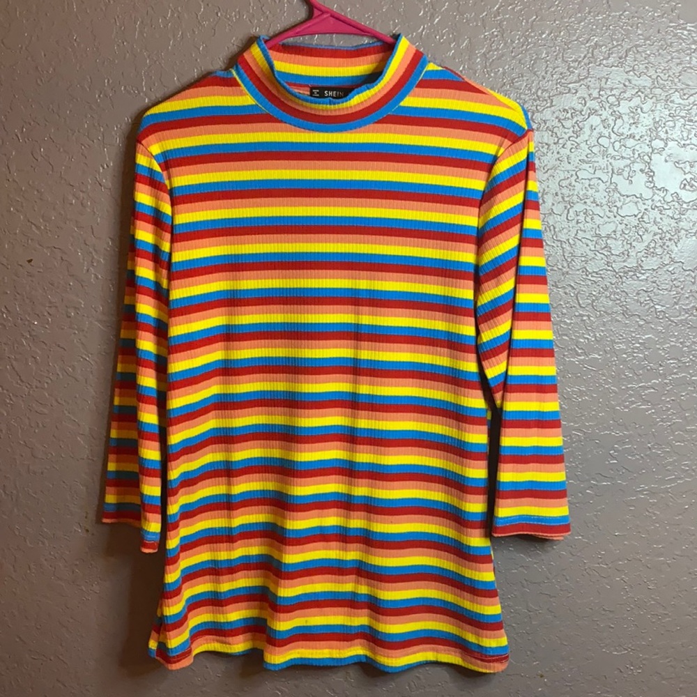 Ribbed Rainbow Top